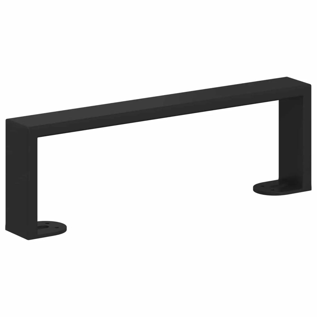 Piedini per mobili 12 pcs Nero 311 x 40,5 x 100 mm Ferro