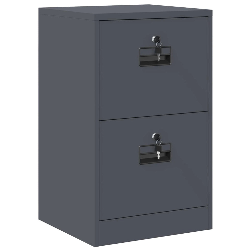 Armadio per File con cassetto Antracite 45,5 x 42 x 74,5 cm
