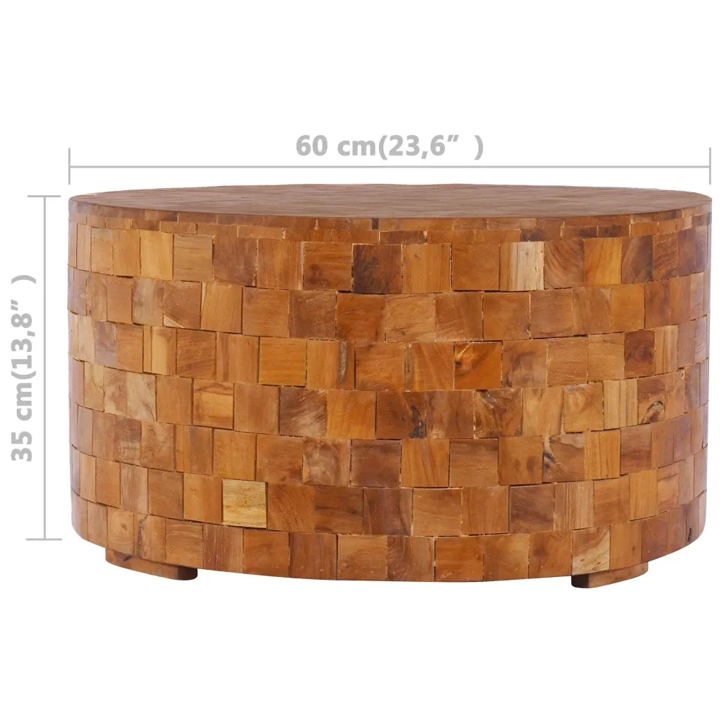 Tavolino da Salotto 60x60x35 cm in Legno Massello di Teak 288811