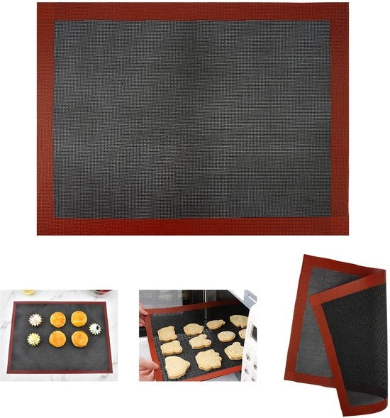 Foglio di cottura in silicone dimensioni 30 x 40 cm - Resistente al calore - Antiscorrosivo - Ripristinabile - Sicuro per alimenti