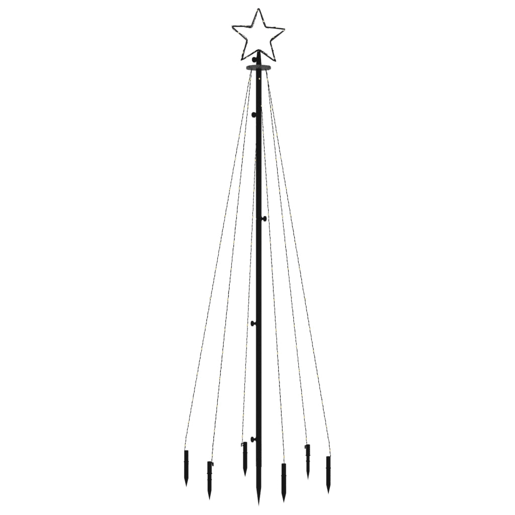 Albero di Natale con Puntale Colorato 108 LED 180 cm cod mxl 19305
