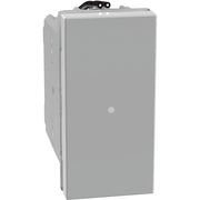Invertitore assiale Bticino MatixGO 1P 10AX 1 modulo grigio con Led JG4054LB