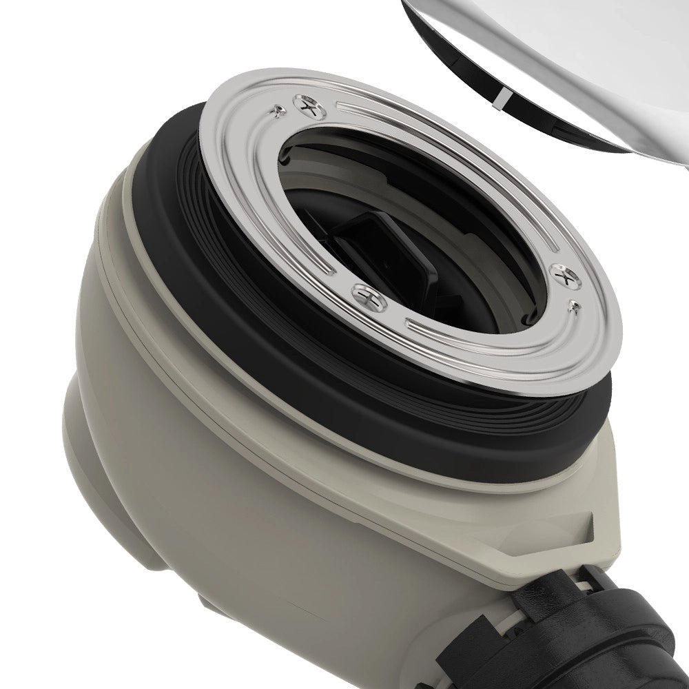 Sifone con tappo geberit per piatto doccia con piletta 90 mm