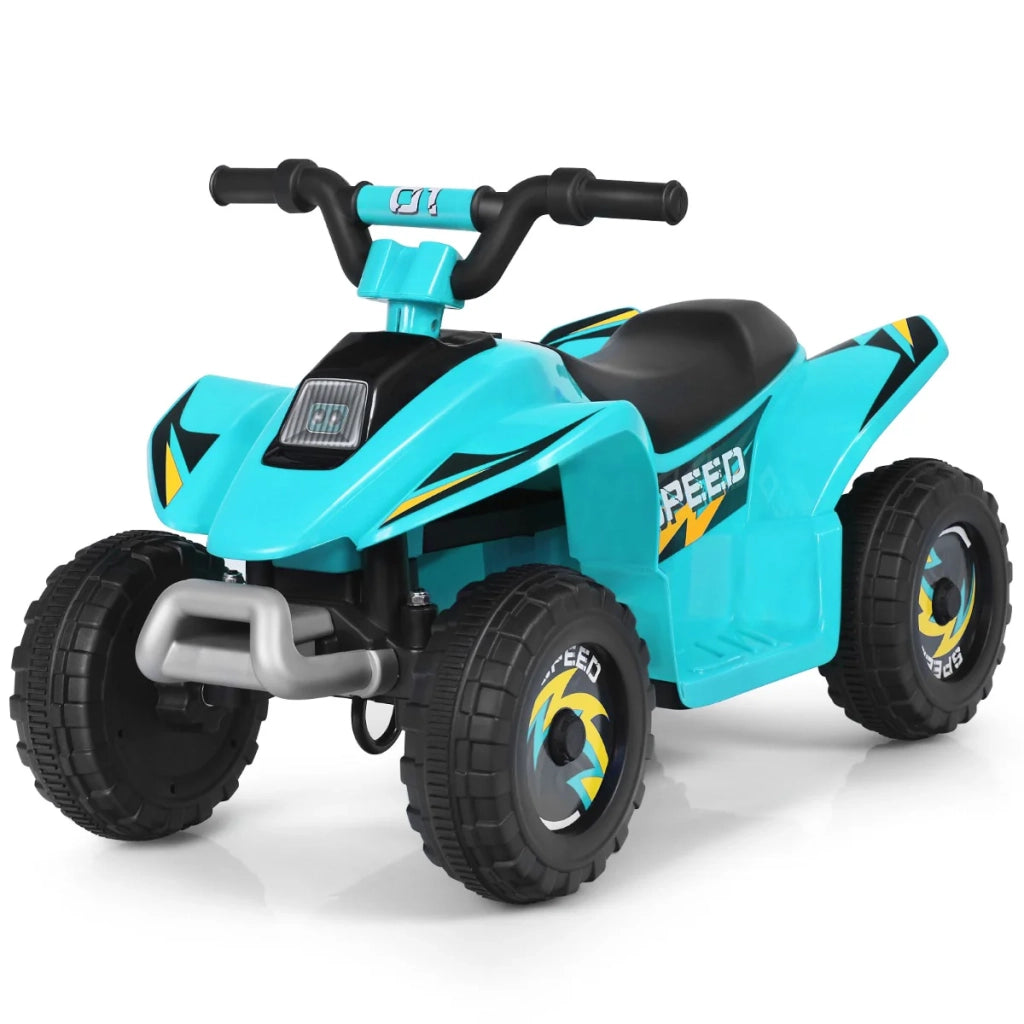 Quad buggy elettrico per bambini 73 x 40 x 44,5 cm marcia avanti/indietro design moderno PP blu 20_0013326