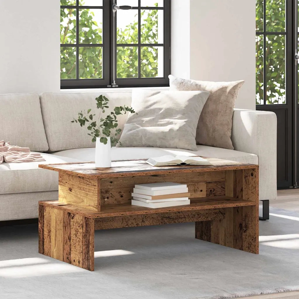 vidaXL Tavolino da salotto Legno antico 90 x 55 x 42.5 cm