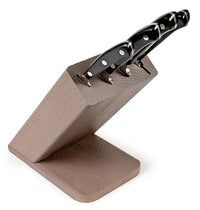 Ceppo Obliquo Tabacco 4 Coltelli Sanelli ErgoForge Nero