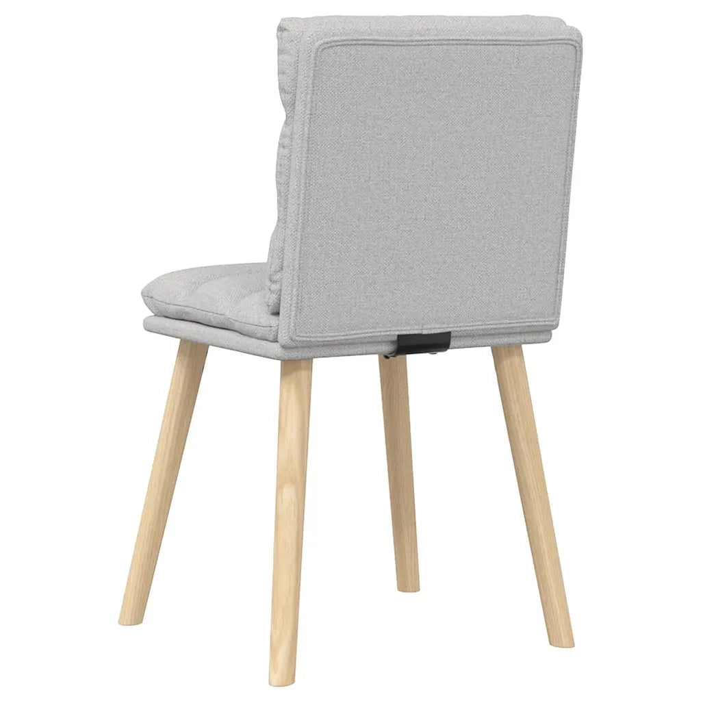 Sedie da Pranzo 2 pz Grigio Nuvola in Tessuto 4101302