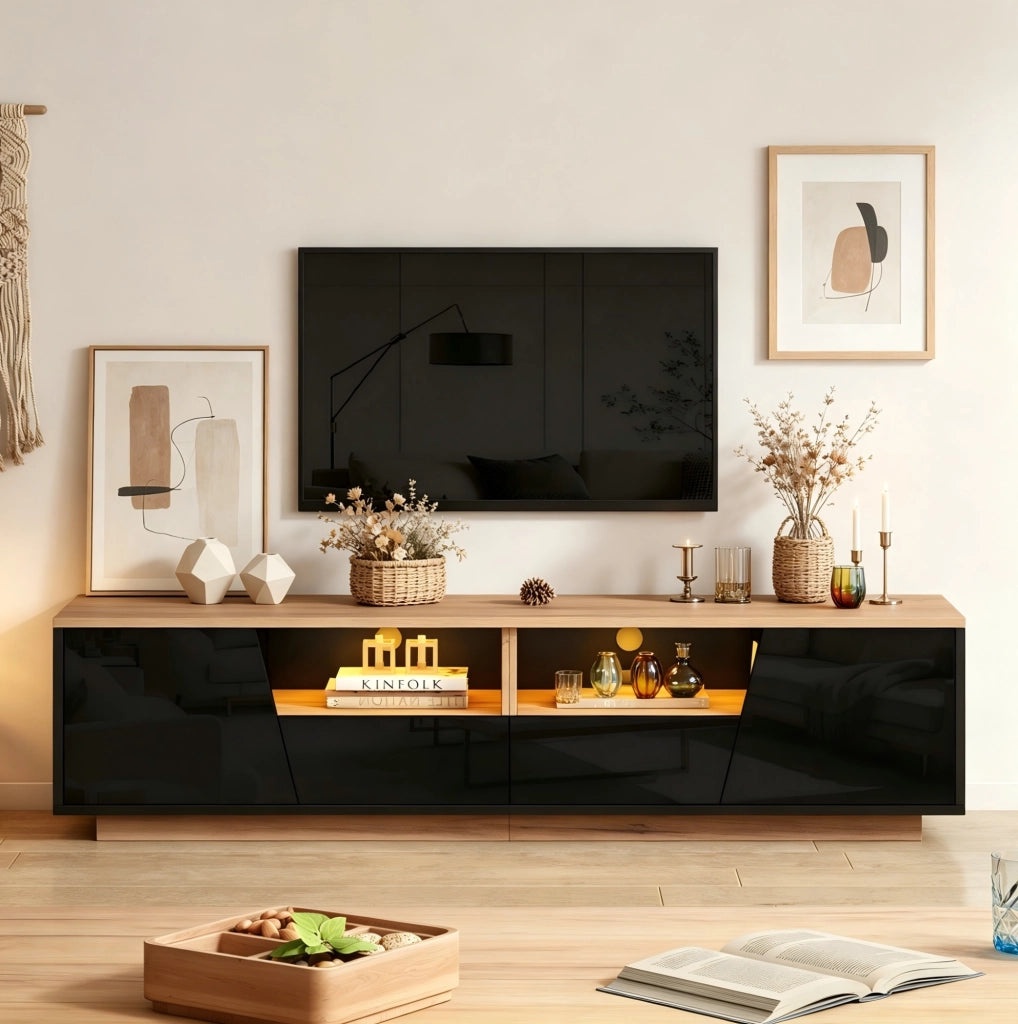 Mobile TV 180 x 40 x 46 cm con LED e 2 cassetti