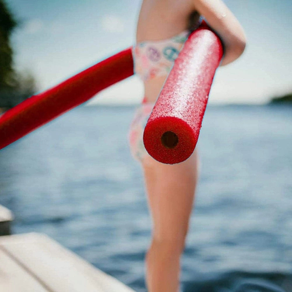 Trade Shop - Tubo Galleggiante Per Piscina ø 6x150 Cm Rosso Per Esercizi Giochi Acqua 062899r -