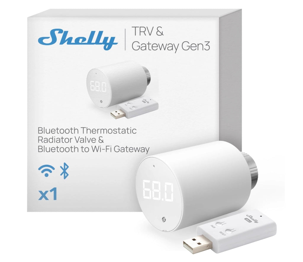Shelly BLU TRV x1 + Shelly Blu Gateway Gen3