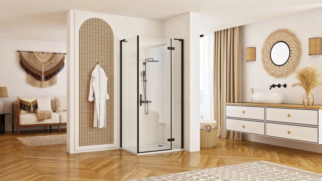 Cabina Doccia Rea Hugo Black 80x90