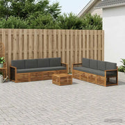 Set divani con cuscino 9 pcs Legno di Acacia Massello 3384173