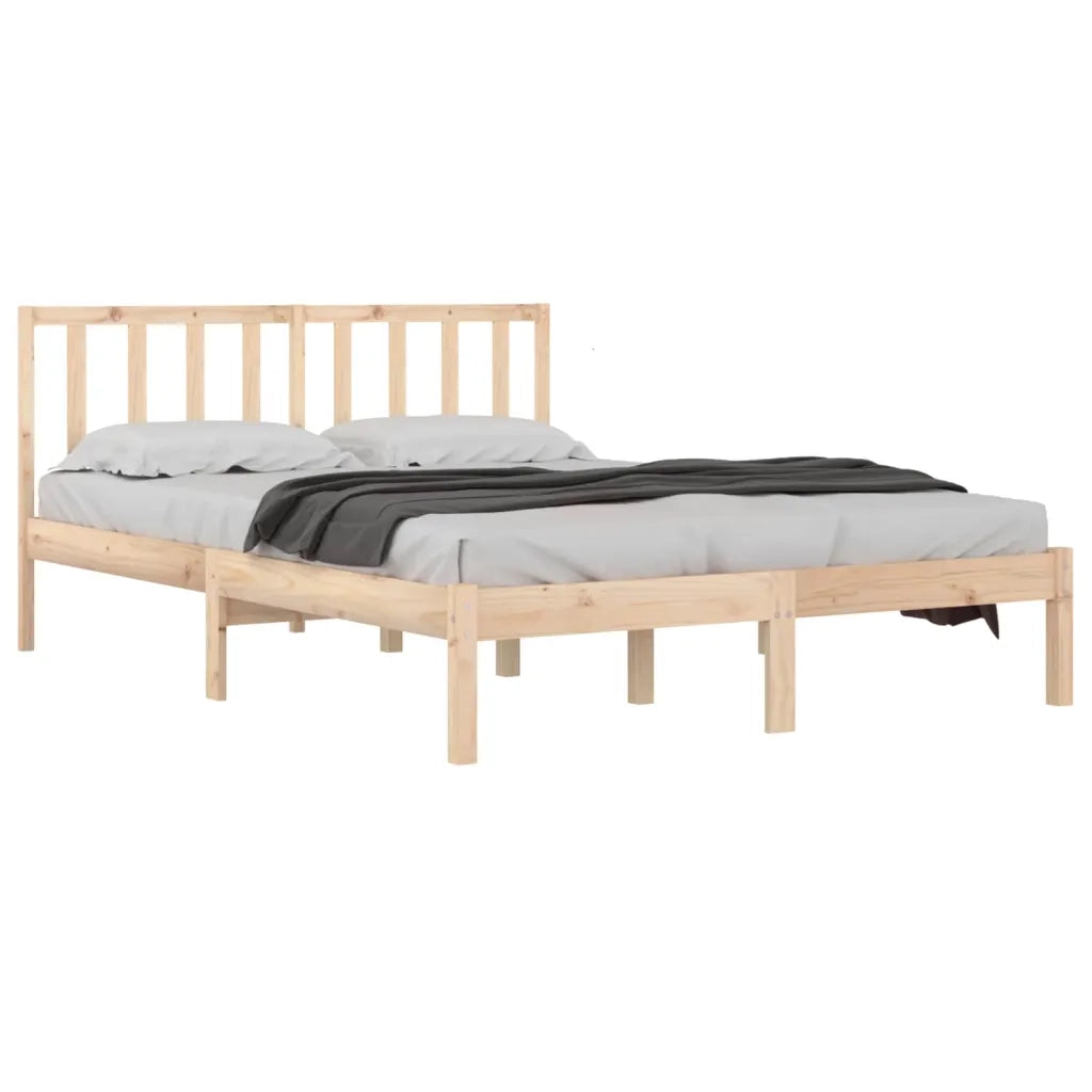 Giroletto-Struttura Letto in Legno Massello di Pino 120x190cm Small Double 330517