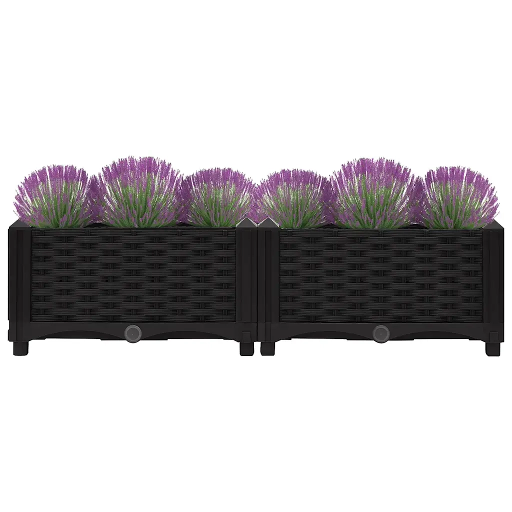 Fioriera Rialzata 80x40x23 cm in Polipropilene cod mxl 46211
