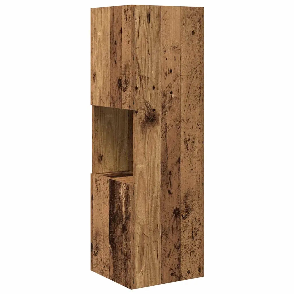 Mobile angolare Legno vecchio 30,5x30x95cm Legno multistrato