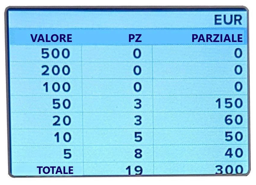 Contabanconote e Rilevatore di Banconote False MBS-1800 Bianco