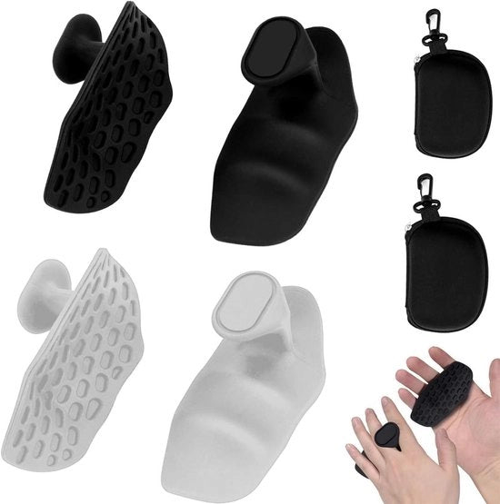 Manubri per Culturismo - Manopole in Gomma Anti-Slip Flessibili per Sollevamento Pesi Fitness e Allenamento (2 Set)
