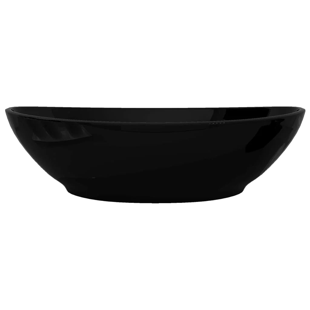 Lavabo ovale da bagno 40 x 33 cm in ceramica nera 02_0002481