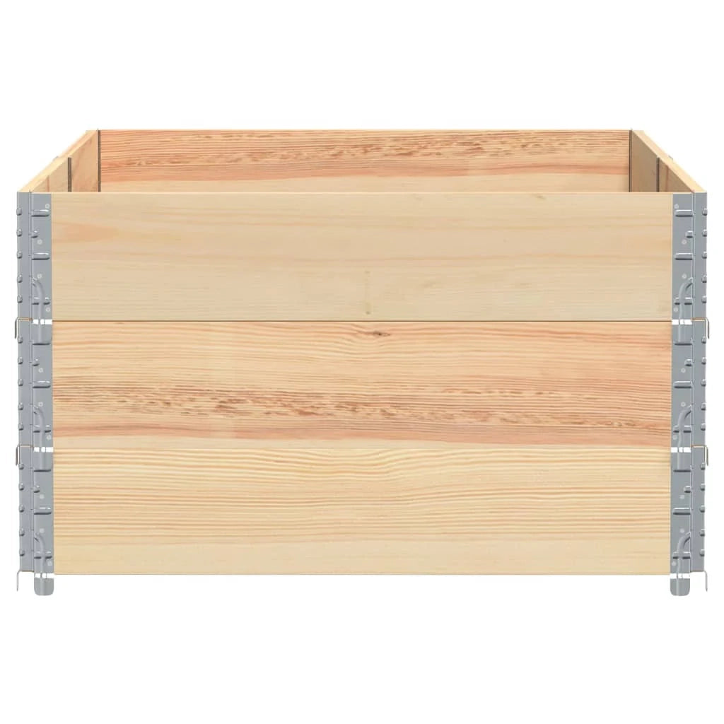 Vassoio per fioriera aiuola rialzata piante fiori terrazza giardino 150 x 100 cm legno di pino massiccio marrone 02_0037414