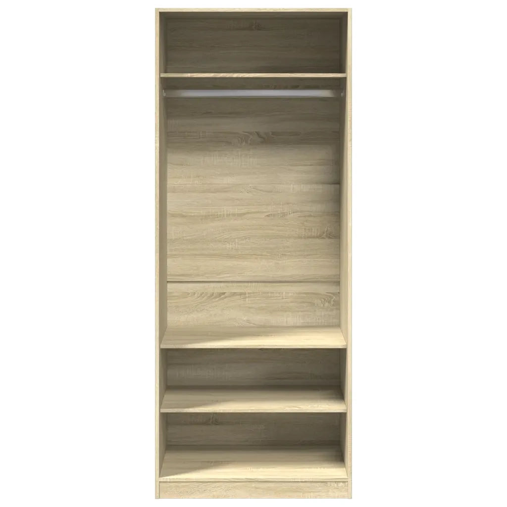 Armadio Rovere Sonoma 80x50x200 cm in Legno Multistrato 3307695