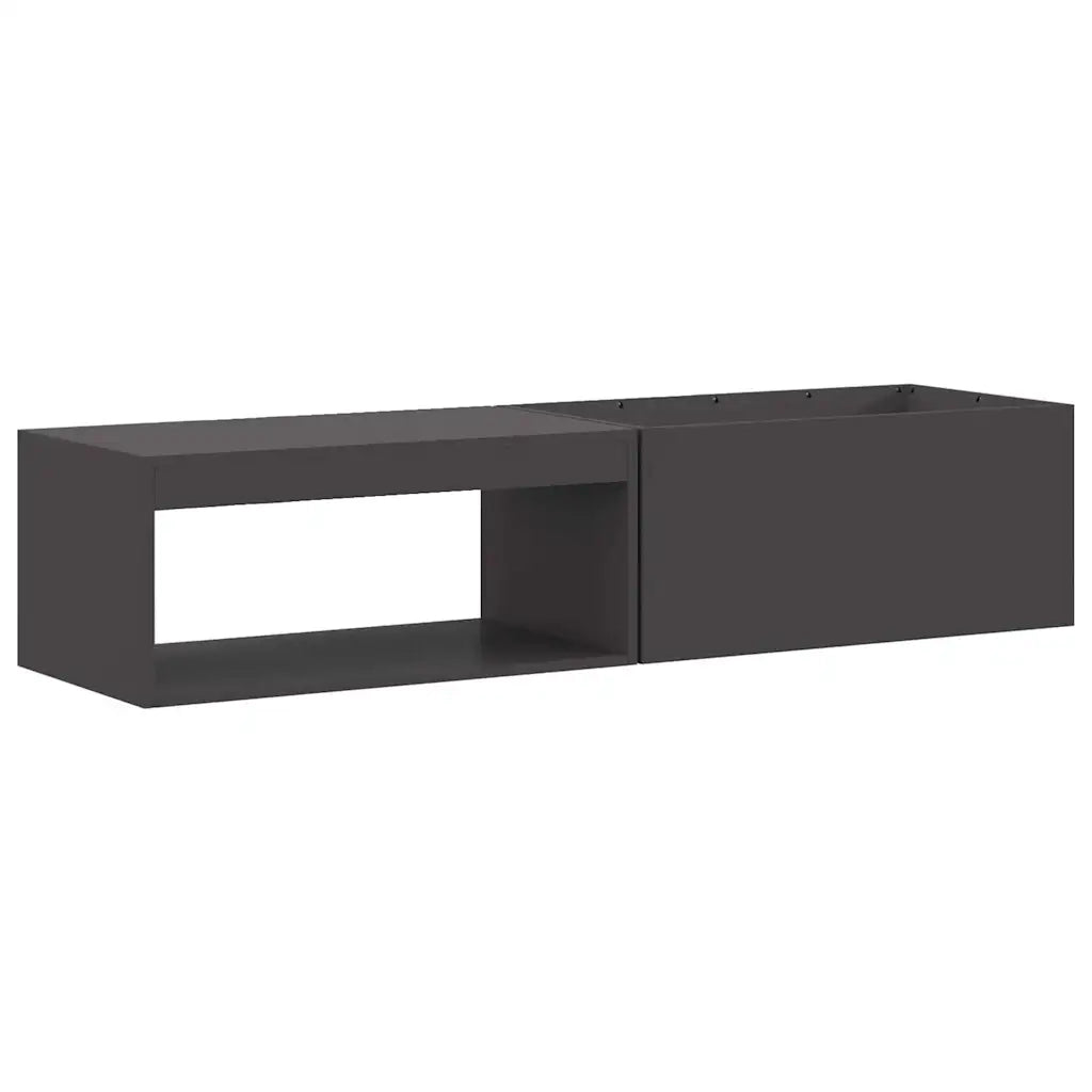 Focolare Nero 160 x 45 x 35 cm Acciaio CFW9244231