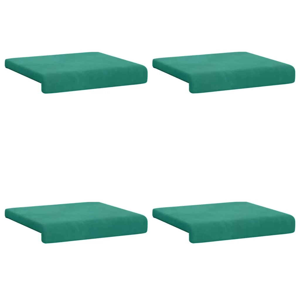 Cuscino per panchina 4 pcs Velluto Turchese Profondità 35 cm 42043108