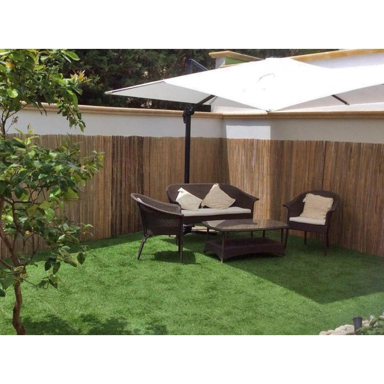 Confezione da 12 pezzi Greenplate piastrella modulare in plastica con erba sintetica 37,7 x 37,7 cm per coprire 1,75 m2