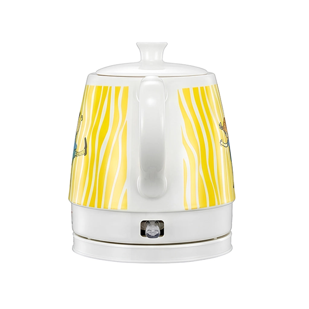 Bollitore in Ceramica 0,8L 1750W con Spegnimento Automatico dal Design Happy Pippi Bianco / Giallo Pippi