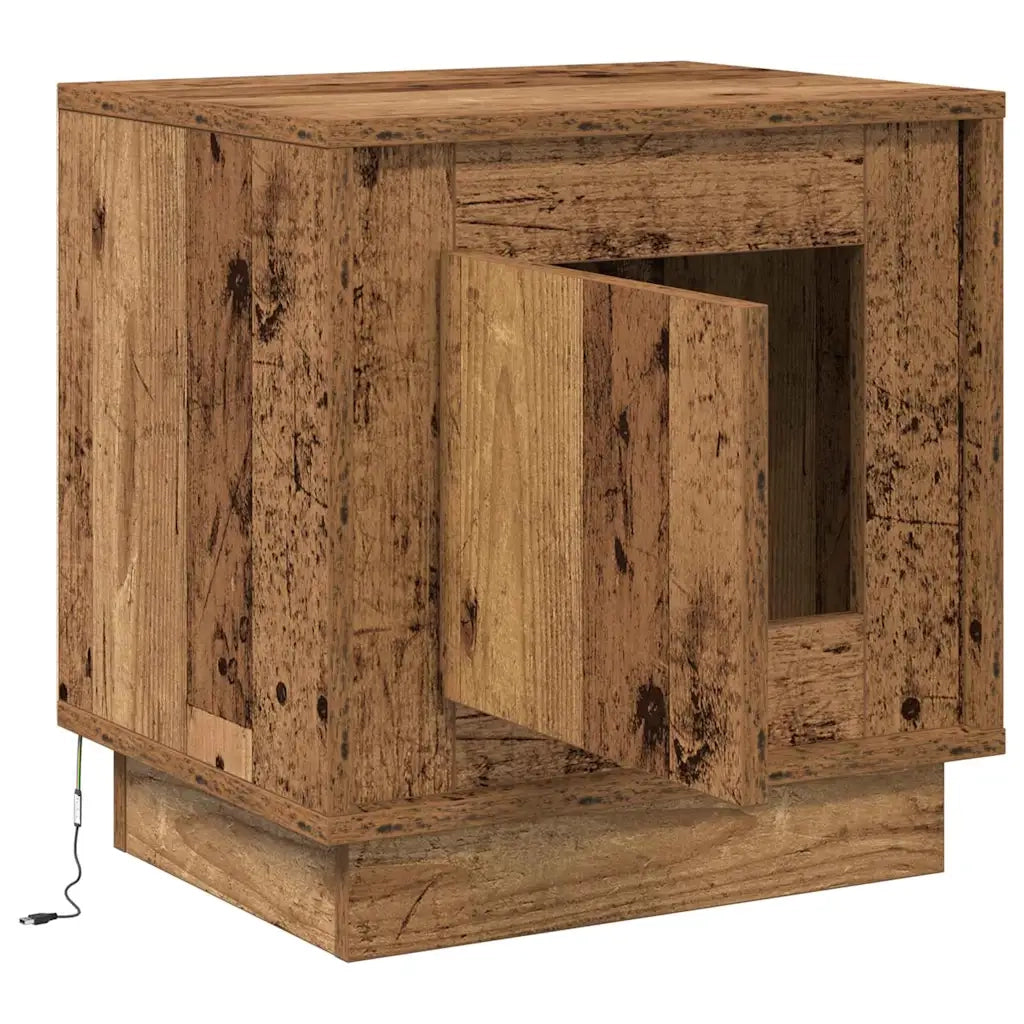 Comodino | Armadio da Notte | Mobiletto da notte Legno vecchio 44 x 34,5 x 45 cm