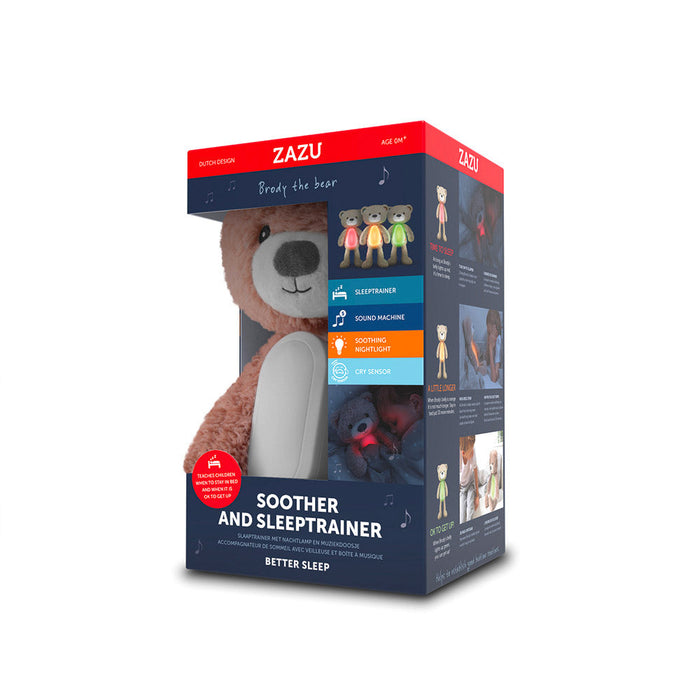 Orsacchiotto di Peluche Multifunzione Allenatore del Sonno 16x40x12 cm con Luce e Suoni Rosa