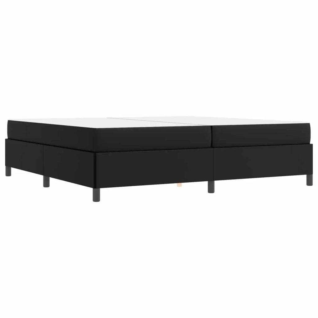 Struttura del letto con materasso Nero 200 x 200 cm Tessuto 3399019