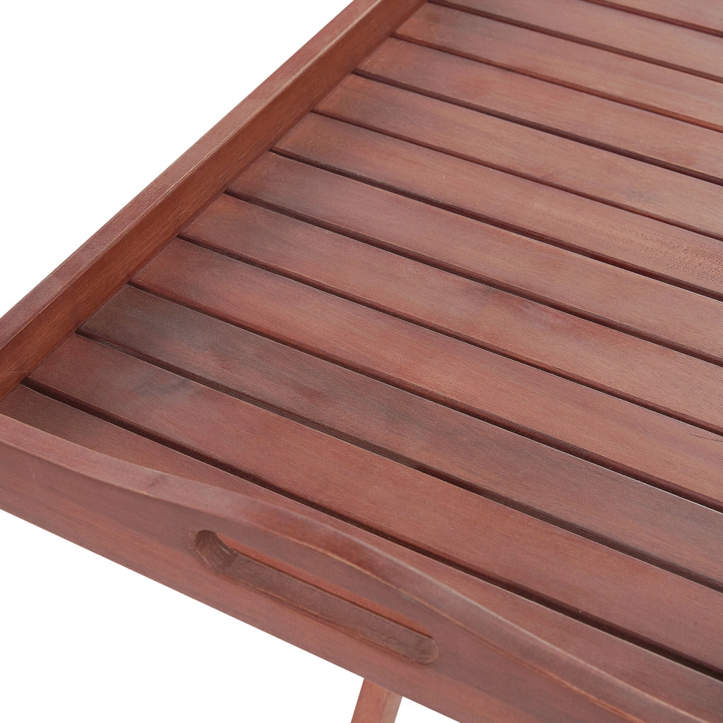 Set da bistrot da giardino in legno di acacia chiaro tavolo 2 sedie con schienale regolabile pieghevole in stile rustico