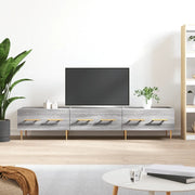 Mobile Porta TV Grigio Sonoma 150x36x30 cm in Legno Multistrato