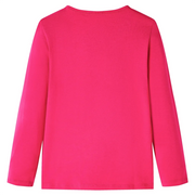 Maglietta da Bambina a Maniche Lunghe Fucsia 116 13731