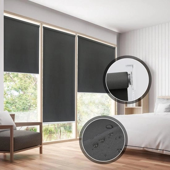 Tendal a Sfocamento 180x140cm - Grigio Scuro - Impermeabile e Protezione UV 80% - 1 Pezzo