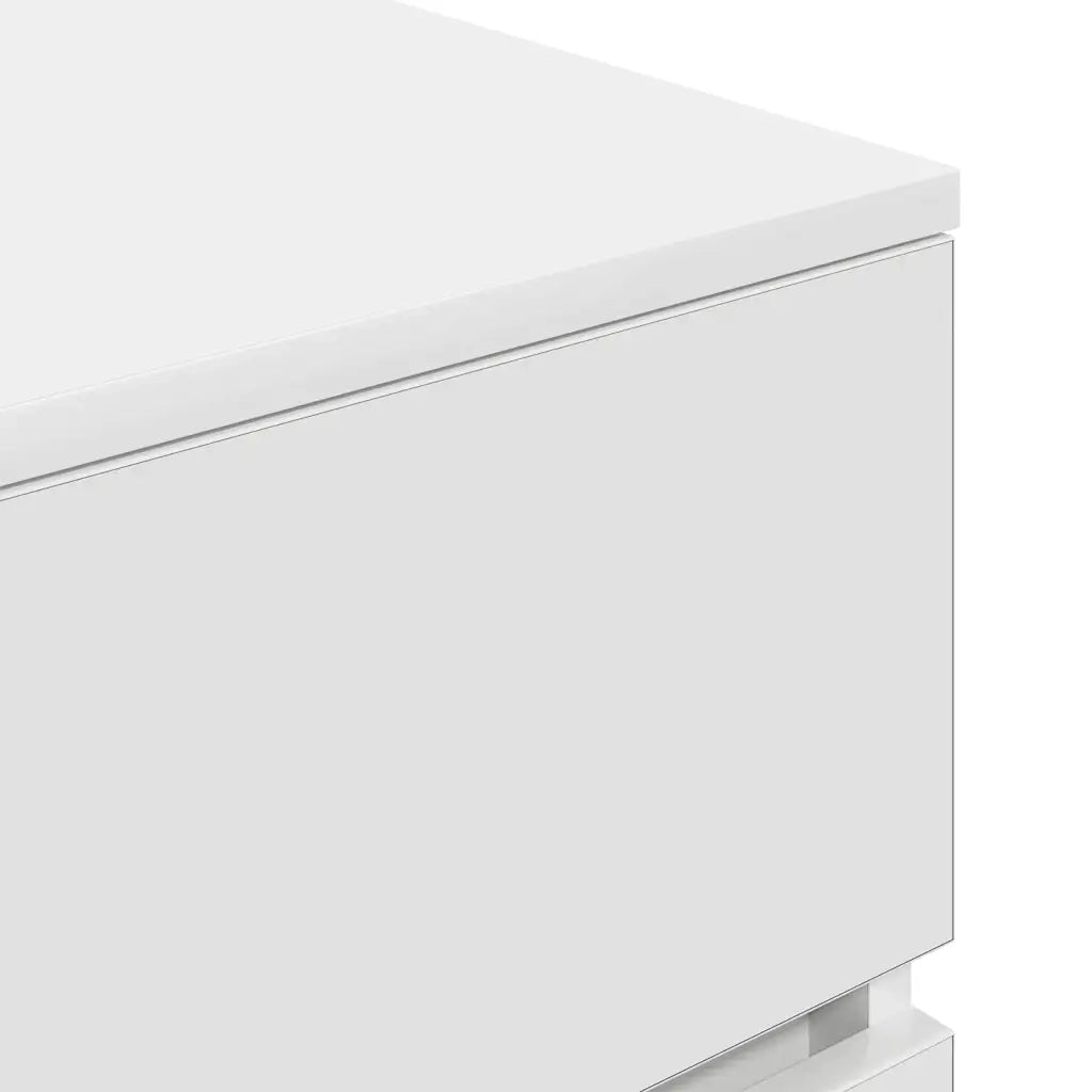 Comodini con 3 Cassetti 2 pz Bianco 39x35x65 cm 861338