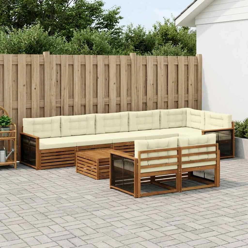 Set di divani da esterno 9 pz 3383533