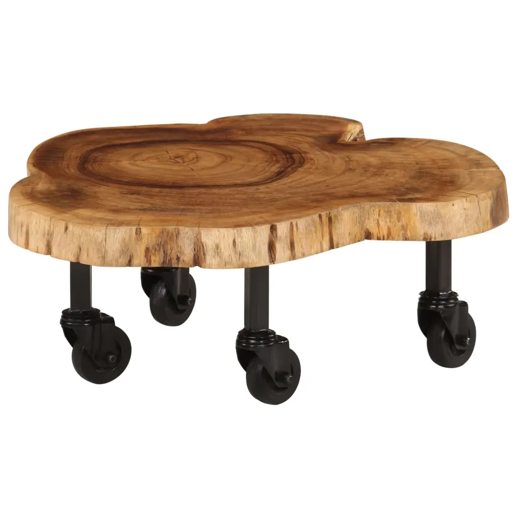 Tavolino da salotto | Tavolino da caff¨¨ | Tavolino da Soggiorno in Legno Massello di Acacia 60x55x25 cm