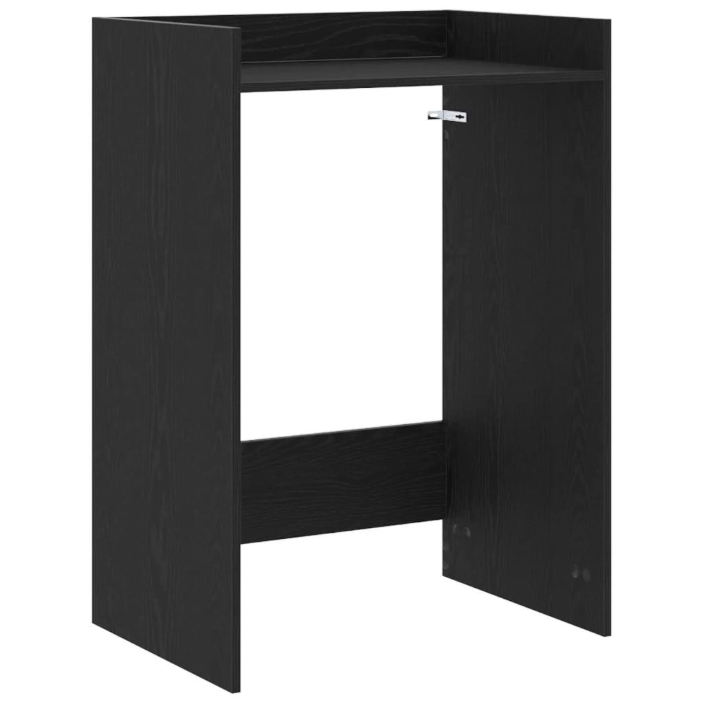 Mobiletto per lavatrice Rovere Nero 67,5 x 48 x 97 cm 8006817