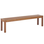 Panchina da Giardino Rustica in Solido Legno di Eucalipto Naturale 170 cm