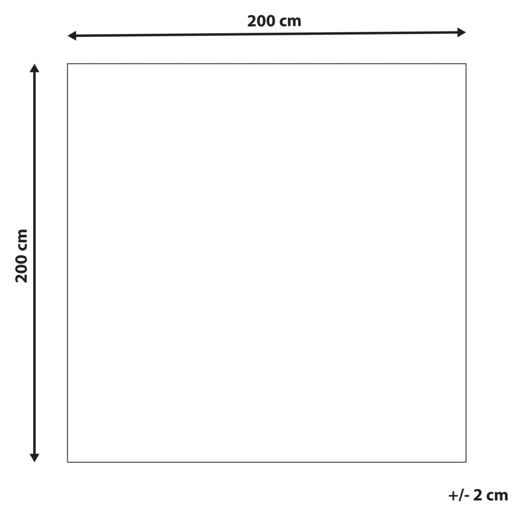 Tappeto in lana beige chiaro e grigio poliestere 200 x 200 cm intrecciato a mano motivo geometrico boho soggiorno camera da letto