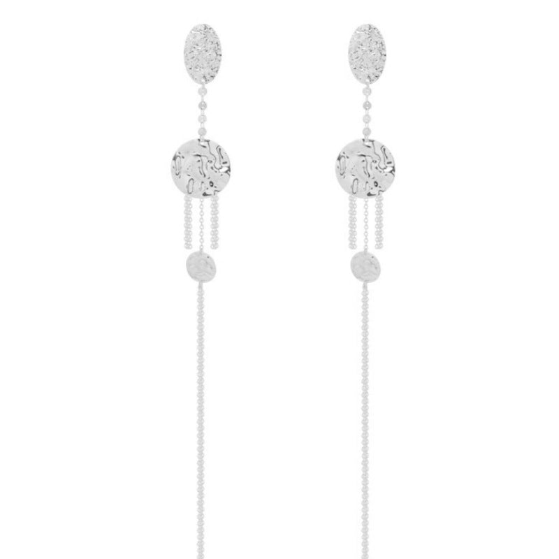 Nuova collana con nappe rotonde e paillettes in stile cinese