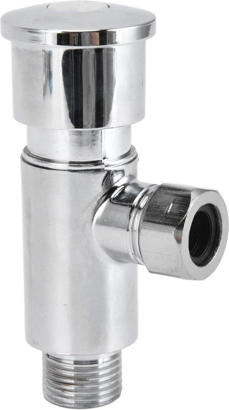Pompa di scarico per urinai con ritardo manuale e regolazione del tempo di scarico - Pulsante di scarico per urinai con serbatoio di acqua - Fissaggio esposto per urinai con valvola di scarico G1/2 - Urinai con valvola di scarico a risparmio d'acqua.