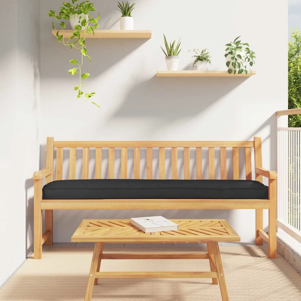 Cuscino per pallet Nero 180 x 40 x 8 cm Tessuto Oxford 42001672