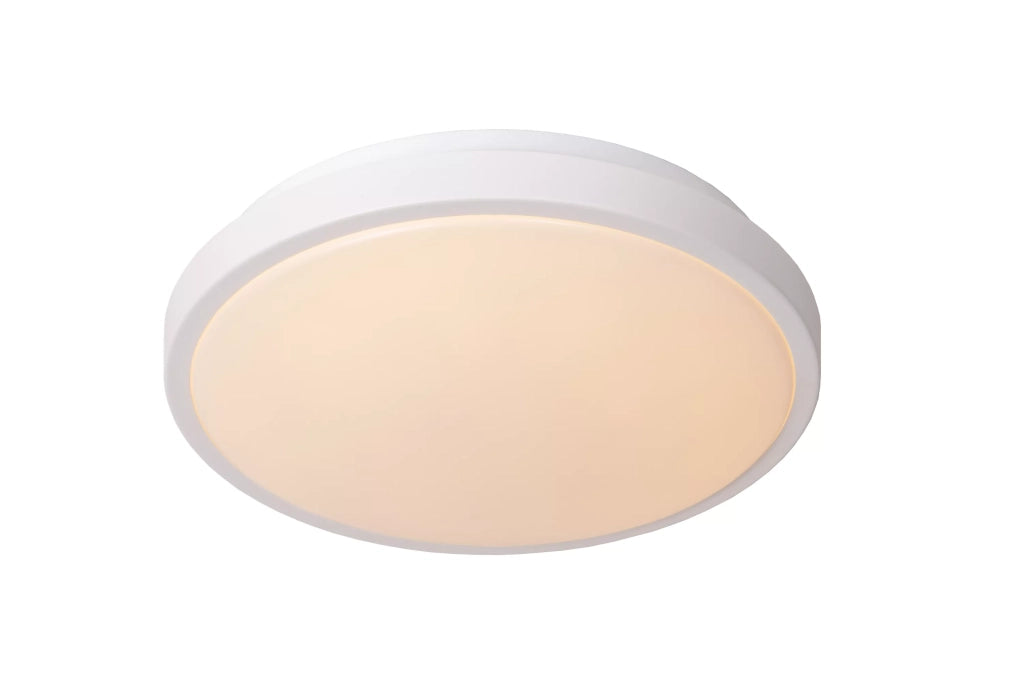 Plafoniera bagno LED 12W tonda 29,3cm bianca Lucide