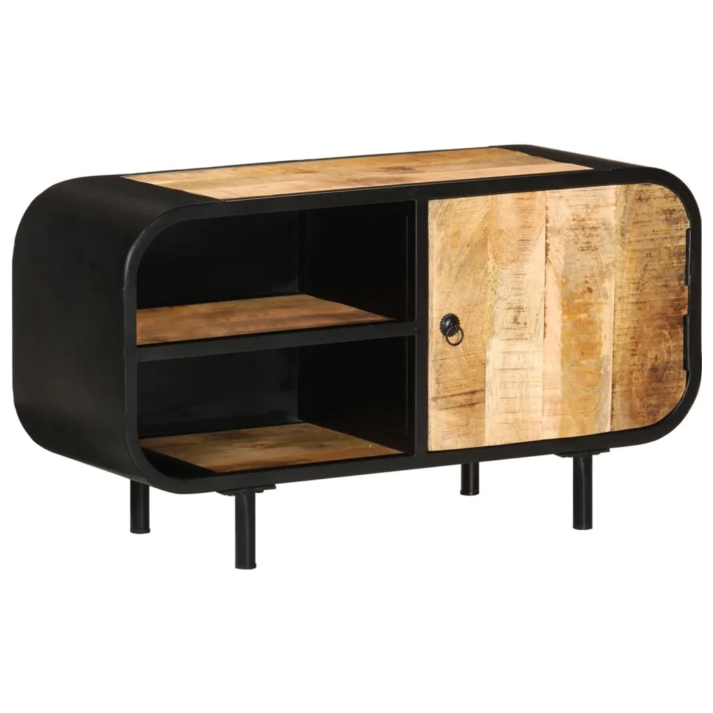 Mobile Porta TV 90x30x48 cm in Legno di Mango Grezzo cod mxl 10095