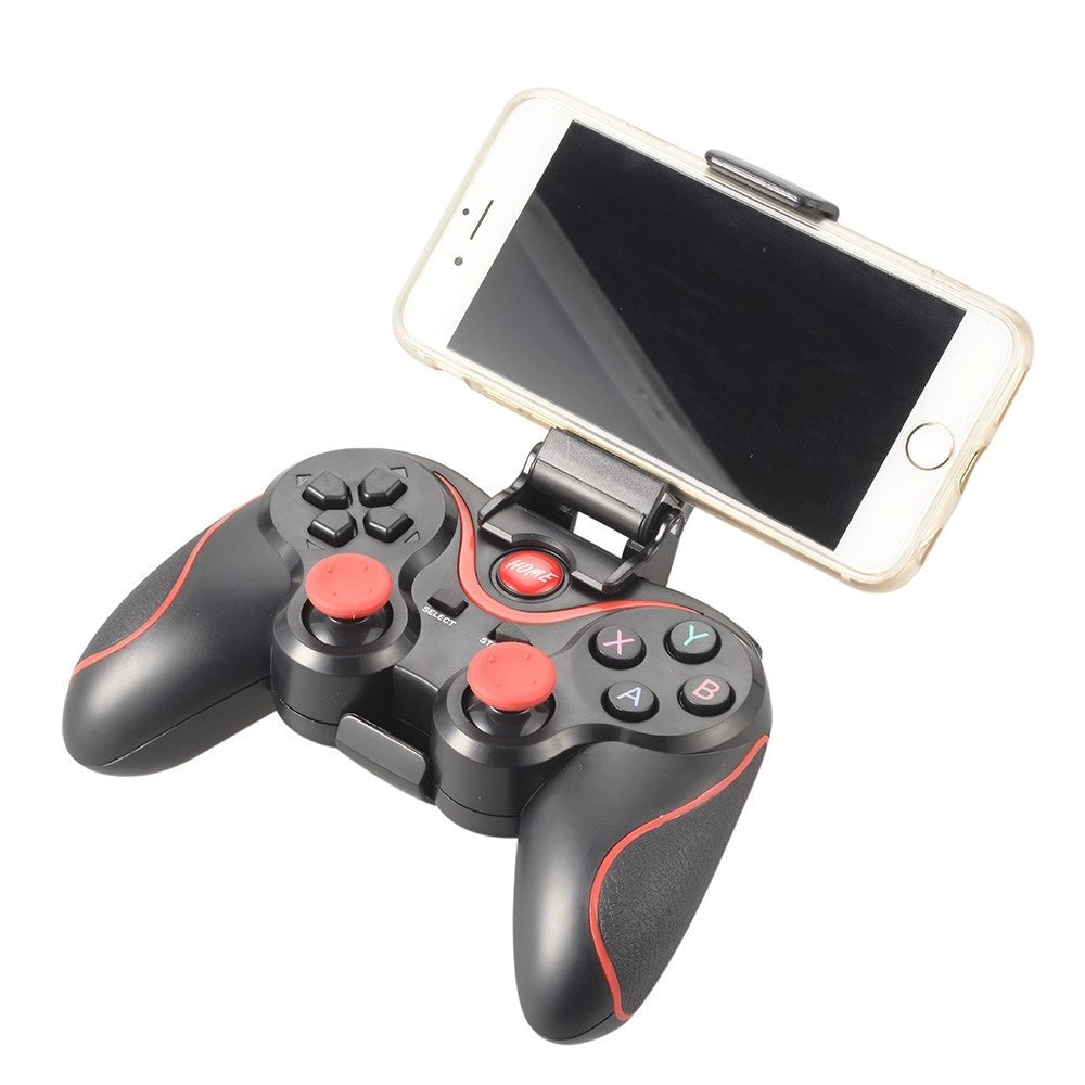 Trade Shop - Controller Gamepad Wireless Bluetooth Con Supporto Per Cellulare Smartphone -