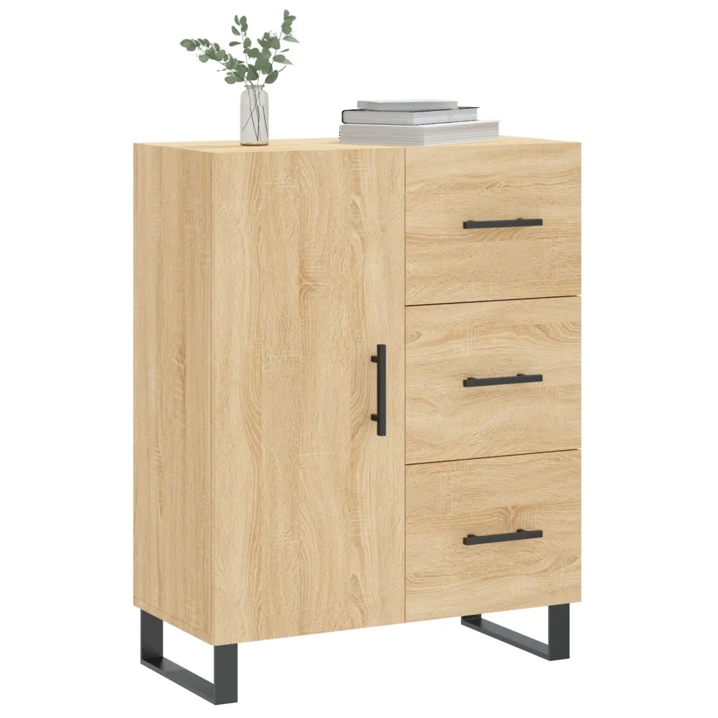 Credenza-Buffet-Armadio da cucina Rovere Sonoma 69,5x34x90 cm in Legno Multistrato 751213