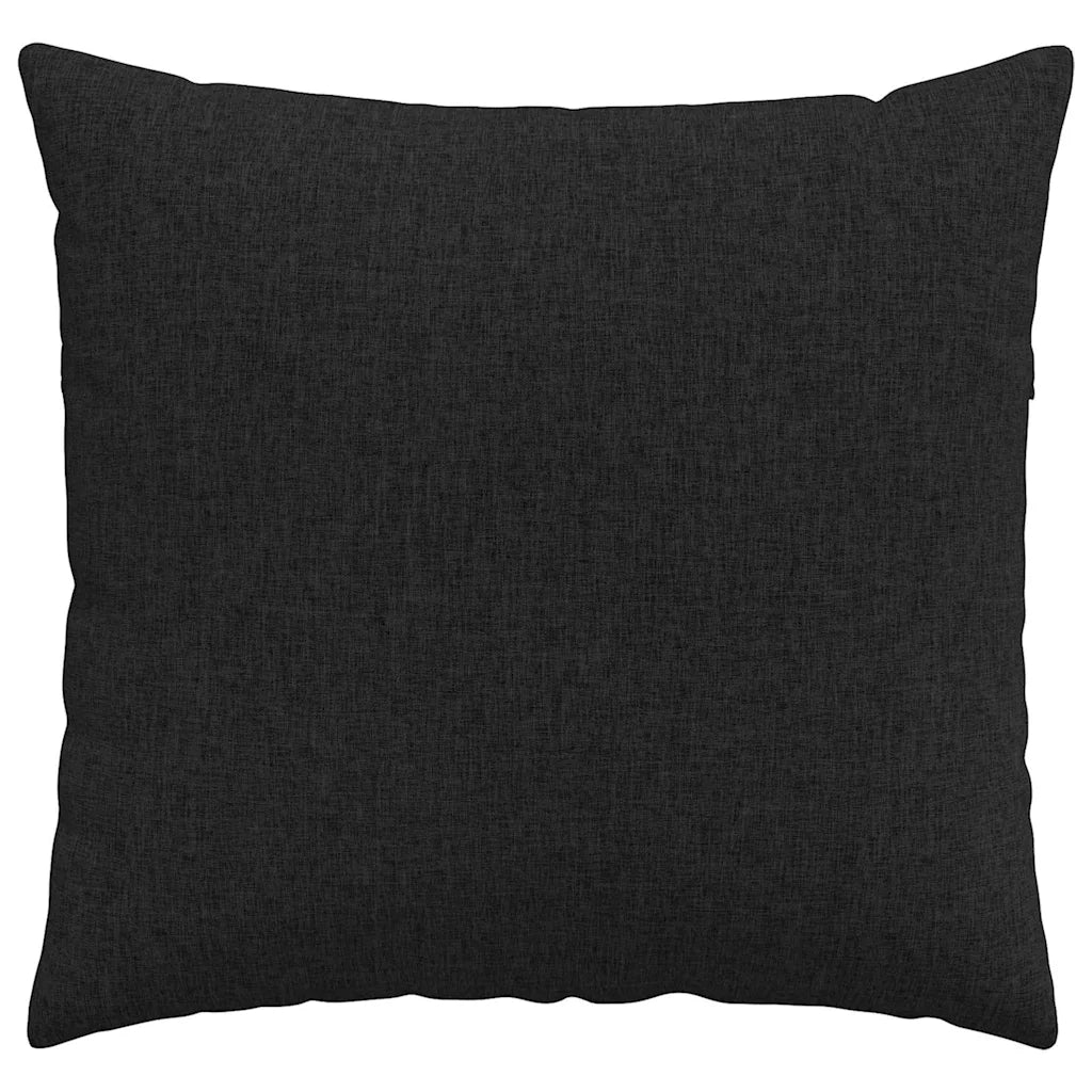 Cuscini da Divano 2 pcs Nero 45 x 45 cm Tessuto