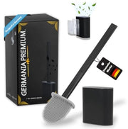Borsetto per toilet - set di borsetti per toilet in silicone - borsetto per toilet - installazione senza perforazione - adesivo - borsetto per toilet - supporto per parete